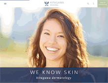 Tablet Screenshot of kitagawadermatology.com